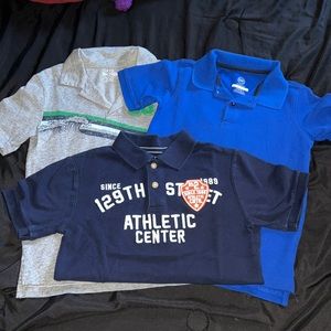 BUNDLE OF 3 KID BOY YOUTH POLO SHORT SLEEVE SHIRTS